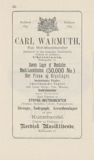 Annonse Carl Warmuth katalog Industri- og Kunstutdstilling 1883.png
