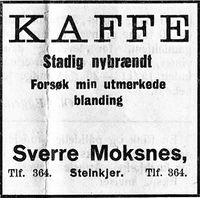 478. Annonse II fra Sverre Moksnes i Folkets Rett 1926.jpg