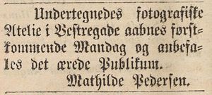 Annonse Mathilde Pedersen Grimstad Adressetidende 1875-08-14.JPG