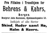 67. Annonse for Behrens og Kahrs i Mjølner 23. 10. 1899.jpg