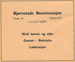 Annonse for Bjørnstads Bensinstasjon (Lillestrøm).jpg