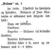 3. Annonse for Fridom i Mjølner 15.3.1898.jpg
