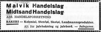 2. Annonse for Malvik Handelslag MIdtsand Handelslag i Arbeideravisen1938.jpg