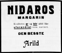 Annonse i Trønderbladet (Levanger) 20. april 1928.