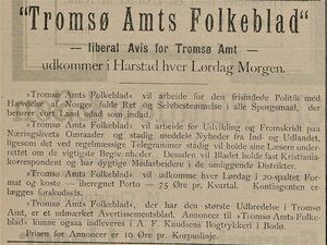Annonse for Tromsø Amts Folkeblad i Bodø Tidende 08.06. 1897.jpg