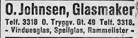155. Annonse fra "Glasmaker" O. Johnsen i Ny Tid 1914.jpg