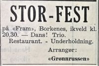 36. Annonse fra "Grønnrussen" i Harstad Tidende 30.04. 1955.jpg