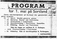 8. Annonse fra 1. mai-komiteen på Sortland i Folkeviljen 26. 04. 1951.jpg