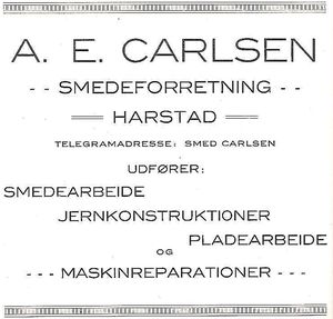 Annonse fra A.E. Carlsen under Harstadutstillingen.jpg