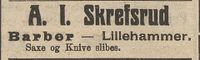 288. Annonse fra A. I. Skrefsrud i Gudbrandsdølen 22.04.1909.jpg
