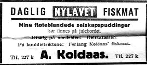 Annonse fra A. Koldaas i Nord-Trøndelag og Nordenfjeldsk Tidende 18. 12. 1934.jpg