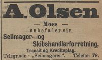 175. Annonse fra A. Olsen i Kysten 18.01.1905.jpg