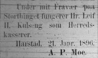 242. Annonse fra A. P. Moe i Tromsø Amtstidende 25. januar 1896.jpg