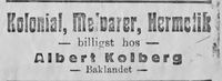 158. Annonse fra Albert Kolberg i Ny Tid 1914.jpg