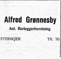 484. Annonse fra Alfred Grønnesby i Bygdenes By 1957.jpg