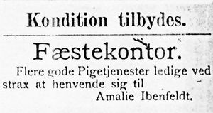 Annonse fra Amalie Ibenfeldt i Søndmøre Folkeblad 8.1.1892.jpg