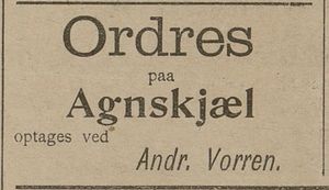 Annonse fra Andr. Vorren i Haalogaland 15.02. 1908.jpg
