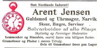 185. Annonse fra Arent Jensen under Harstadutstillingen 1911.jpg