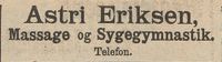 293. Annonse fra Astri Eriksen i Gudbrandsdølen 22.04.1909.jpg