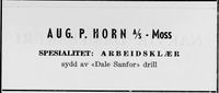 128. Annonse fra Aug. P. Horn AS i Norsk Militært Tidsskrift nr. 11 1960.jpg