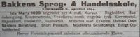 45. Annonse fra Bakkens Sprog- & Handelsskole i Møre Tidende 14. januar 1899.jpg