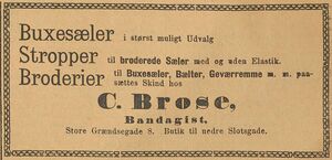 Annonse fra Bandagist C. Brose i Adressebladet 06.01. 1892.jpg