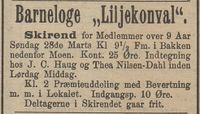 278. Annonse fra Barneloge Liljekonval i Gudbrandsdølen 25.03.1909.jpg