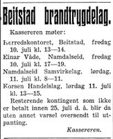 246. Annonse fra Beitstad brandtrygdelag i Nord-Trøndelag og Inntrøndelagen 4.7. 1942.jpg
