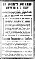 161. Annonse fra Bennetts Annoncebureau i Indhereds-Posten 9.11.1917.jpg