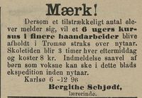 258. Annonse fra Bergithe Schjødt i Tromsø Stiftstidende 13.12. 1896.jpg