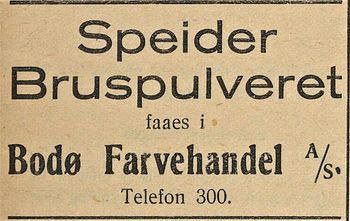 Annonse fra Bodø Fargehandel i Nordlandsposten 27.07.1925.jpg