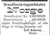 212. Annonse fra Brannforsikringsseselskapet Norge i Tromsø Amtstidende 4. januar 1900.jpg