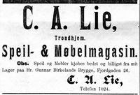 132. Annonse fra C. A. Lie i Mjølner 23. 10. 1899.jpg