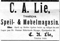138. Annonse fra C. A. Lie i Mjølner 23. 10. 1899.jpg