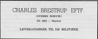 173. Annonse fra Charles Brestrup Eftf. i Norsk Militært Tidsskrift nr. 11 1960.jpg