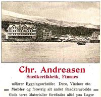 2. Annonse fra Chr. Andreasen under Harstadutstillingen 1911.jpg