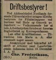 77. Annonse fra Chr. Frederiksen i Dagbladet 7.11. 1898.jpg