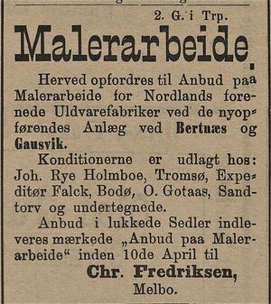 Annonse fra Chr. Frederiksen i Tromsø Stiftstidende 3.09. 1899.jpg