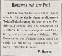 Haldenserne inviterte medlemmer med familie til høstfest, hvor det ble både taler og musikk.