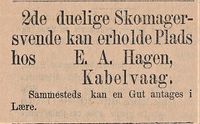 452. Annonse fra E.A. Hagen i Lofot-Posten 27.07.1885.jpg