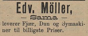 Annonse fra Edv. Möller i Tromsø Amtstidende 30.06. 1898.jpg