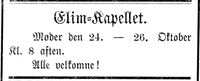 220. Annonse fra Elim-kapellet i Mjølner 23. 10. 1899.jpg