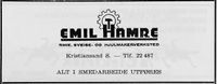 201. Annonse fra Emil Hamre i Norsk Militært Tidsskrift nr. 11 1960.jpg