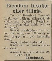 53. Annonse fra Engelstad i Ibestad i Harstad Tidende 24.12. 1900.jpg