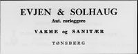 184. Annonse fra Evjen og Solhaug i Norsk Militært Tidsskrift nr. 11 1960.jpg