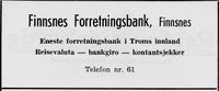 27. Annonse fra Finnsnes Forretningsbank i Norsk Militært Tidsskrift nr. 11 1960.jpg