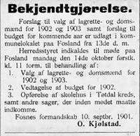 139. Annonse fra Fosnes kommune i Namdalens Folkeblad 1901.jpg