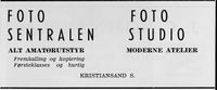 201. Annonse fra Foto-sentralen og Foto-studio i Norsk Militært Tidsskrift nr. 11 1960.jpg