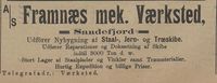 251. Annonse fra Framnæs mek. Værksted i Kysten 18.01.1905.jpg