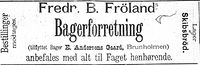 58. Annonse fra Fredr. B. Frølands bakeri i Søndmøre Folkeblad 4.1.1892.jpg